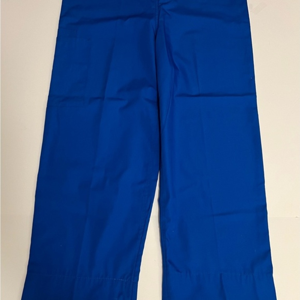 Cherokee Workwear Unisex Drawstring Cargo Pant Scrubs Blue Sz Small